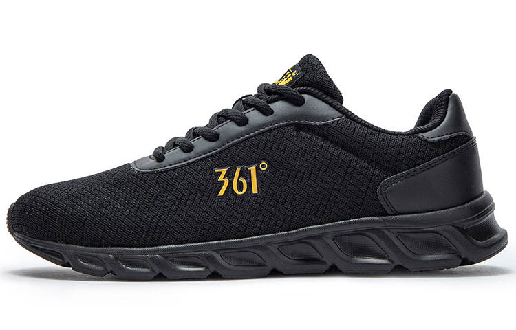 361° Comfortable Lightweight Cushioning Lightweight Cushioning Low top Running Shoes Men's Raven