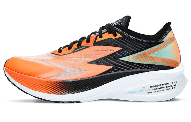 361° Feiran 1 Slip Resistant Breathable Abrasion Resistant Low top Running Shoes Men's Orange Green