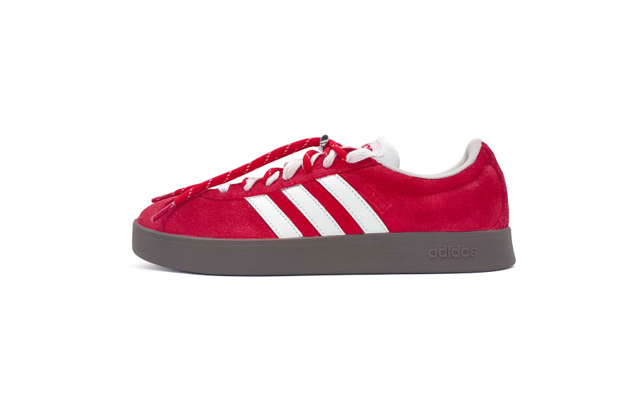 Adidas Adidas VL COURT 2.0 Abrasion Resistant Low top Skateboard Shoes Unisex Red White