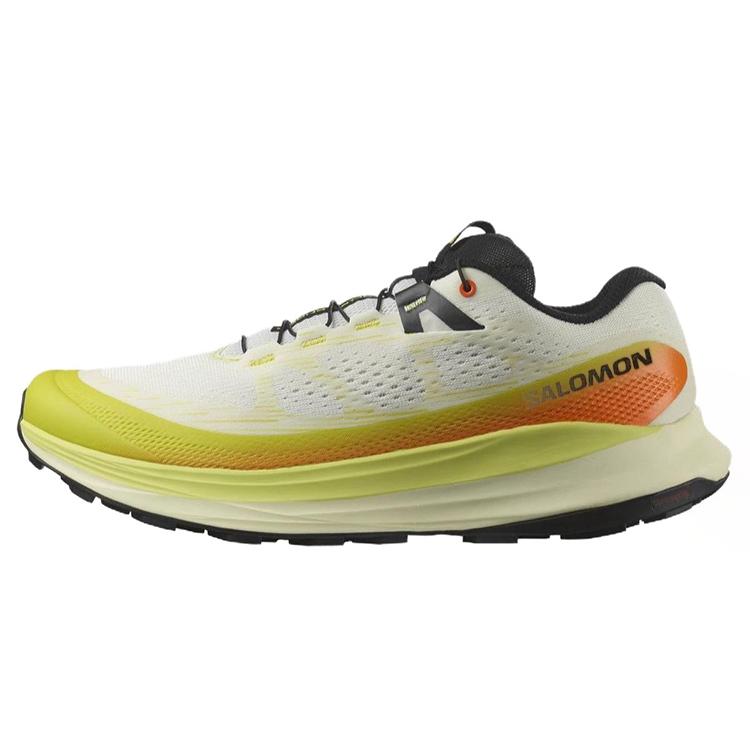 SALOMON Ultra Glide 2 Sports Low top Running Shoes Men's White Yellow Green