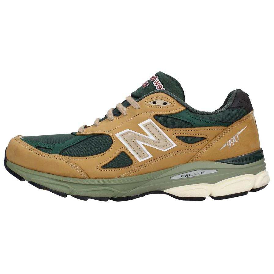 New Balance New Balance NB 990 Low top Casual Running Shoes Men's Brown Green
