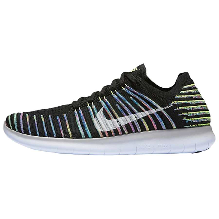 Nike Nike Free RN Flyknit Abrasion Resistant Abrasion Resistant Low top Casual Running Shoes Women's Black