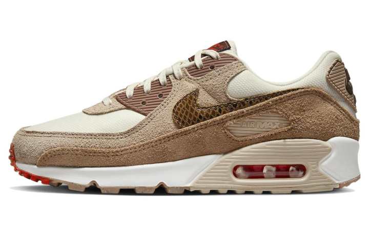Nike Nike Air Max 90 Se Pale Ivory Snakeskin Swoosh Women's