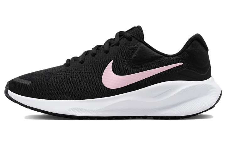 Nike Nike Revolution 7 Black White Medium Soft Pink Women's