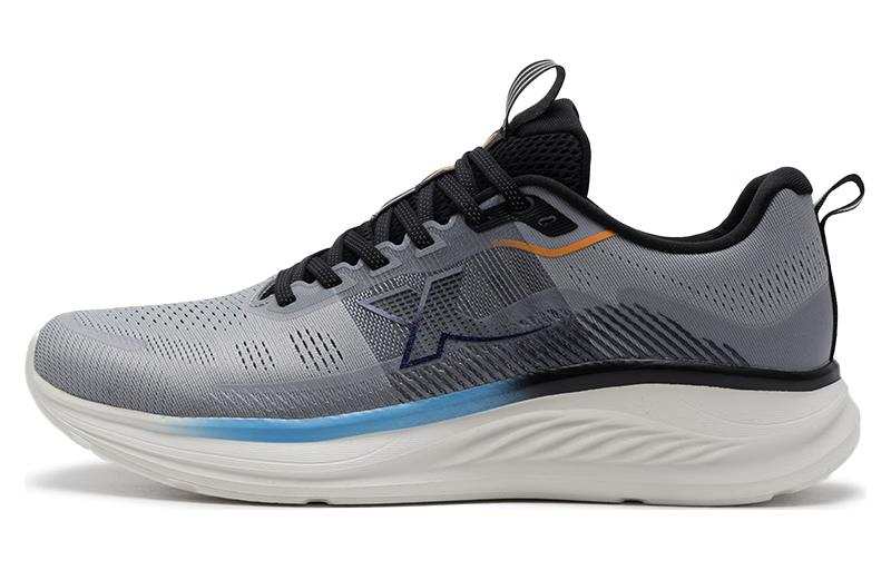 XTEP Slip Resistant Abrasion Resistant Slip Resistant Abrasion Resistant Low top Running Shoes Men's Gray Black