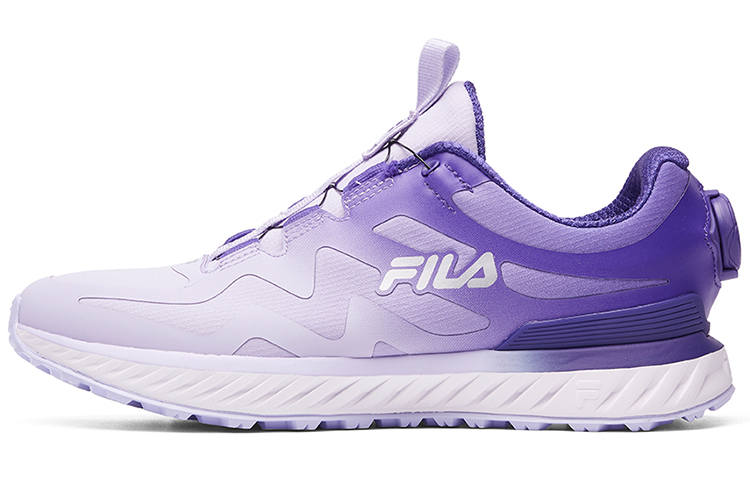 FILA Fence Textile, TPU Cushioning Abrasion Resistant Breathable Low top Running Shoes Women's Purple