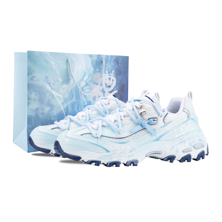 Skechers DLITES True Love Above All Height Increasing Low top Chunky Sneakers Women's Blue