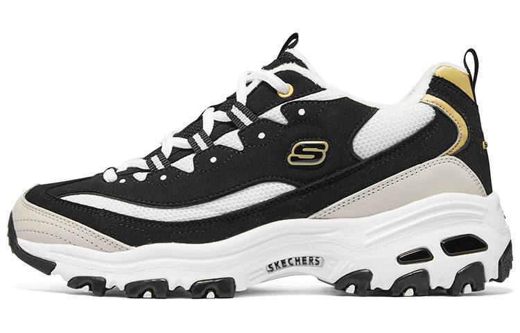 Skechers D'Lites 1.0 D'LITES Abrasion Resistant Abrasion Resistant Low top Chunky Sneakers Women's Black White