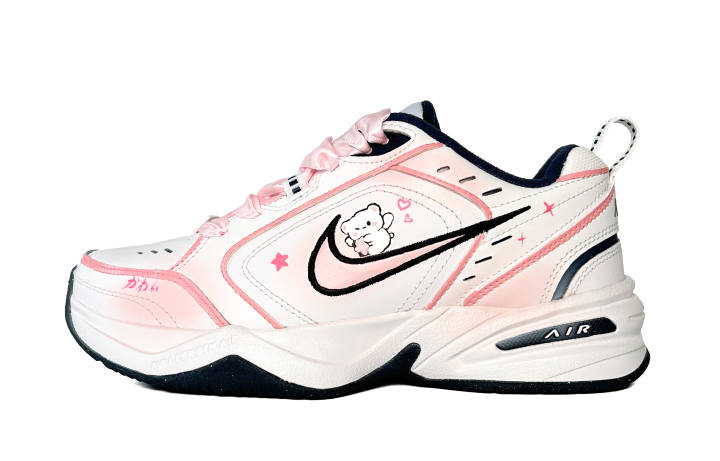 Nike Nike Air Monarch 4 Slip Resistant, Abrasion Resistant, Lightweight Low top Chunky Sneakers Women's Pink White