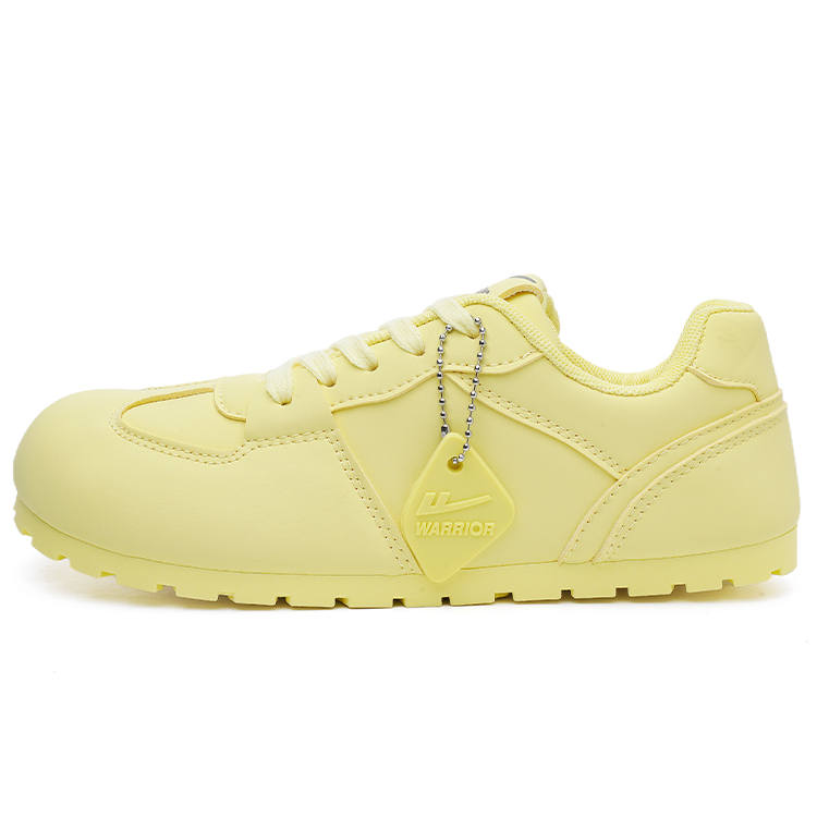 WARRIOR German Army Trainers Synthetic Leather Lightweight Low top Casual Shoes Women's Yellow 1.0