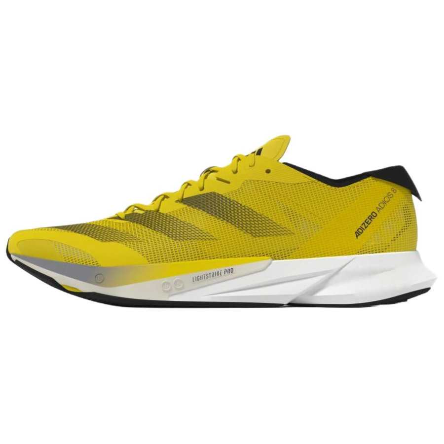 Adidas Adidas Adizero Adios 8 Slip Resistant Abrasion Resistant Low top Long Distance Running Shoes Men's Yellow