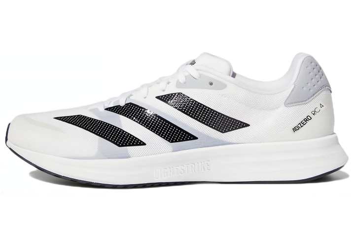 Adidas Adidas Adizero RC 4 Cushioning Breathable Low top Casual Racing Running Shoes Unisex White Black