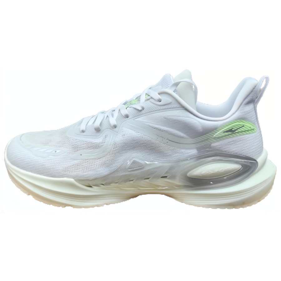 Erke Slip Resistant Abrasion Resistant Low top Casual Running Shoes Men's White