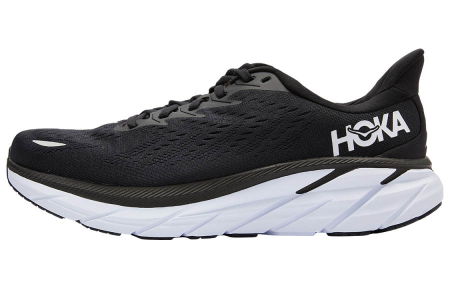 HOKA ONE ONE Clifton 8 Black White Wide