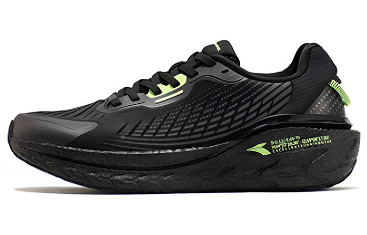361° BOUND AIR 2.0 Abrasion Resistant Low top Running Shoes Men's Black Green