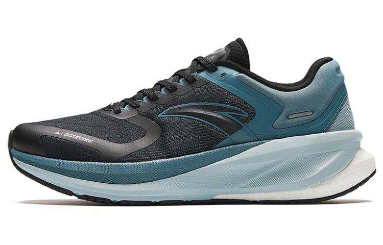 Anta Running Collection Sports Non Slip And Waterproof Low top Running Shoes Men's Black Cyan