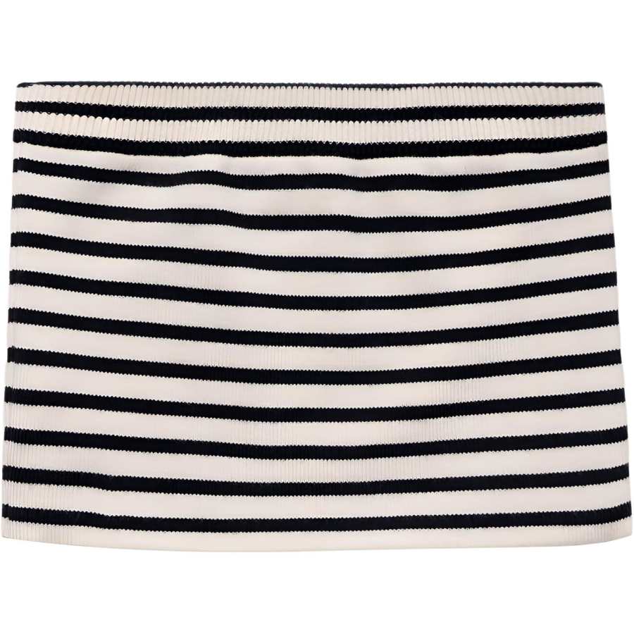 CELINE CELINE Striped Ribbe Hem Bustier