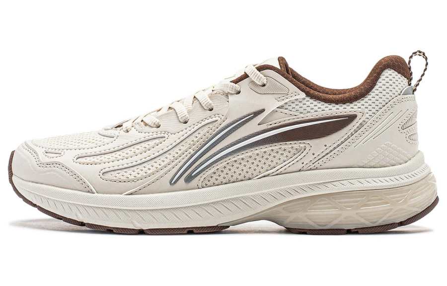 Li-Ning Li Ning Fuyao V2 Cushioning Slip Resistant Abrasion Resistant Low top Running Shoes Women's Pearl White