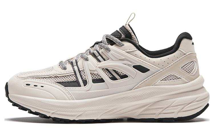 Anta AT955 Versatile Slip Resistant, Abrasion Resistant, Breathable Low top Casual Running Shoes Women's Beige Black