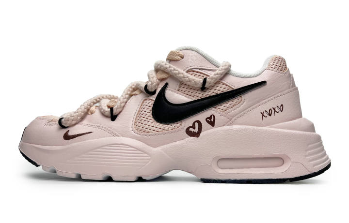 Nike Nike Air Max Fusion Slip Resistant, Abrasion Resistant, Breathable Low top Running Shoes Women's Pink Black