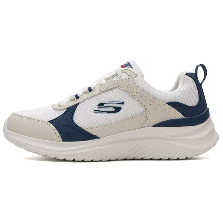 Skechers FLECTION 3.0 Abrasion Resistant Breathable Running Shoes Men's Ecru