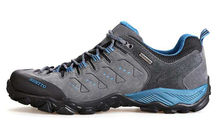 HUMTTO Comfortable Round Toe Slip Resistant Abrasion Resistant Low top Outdoor Shoes Men's Gray