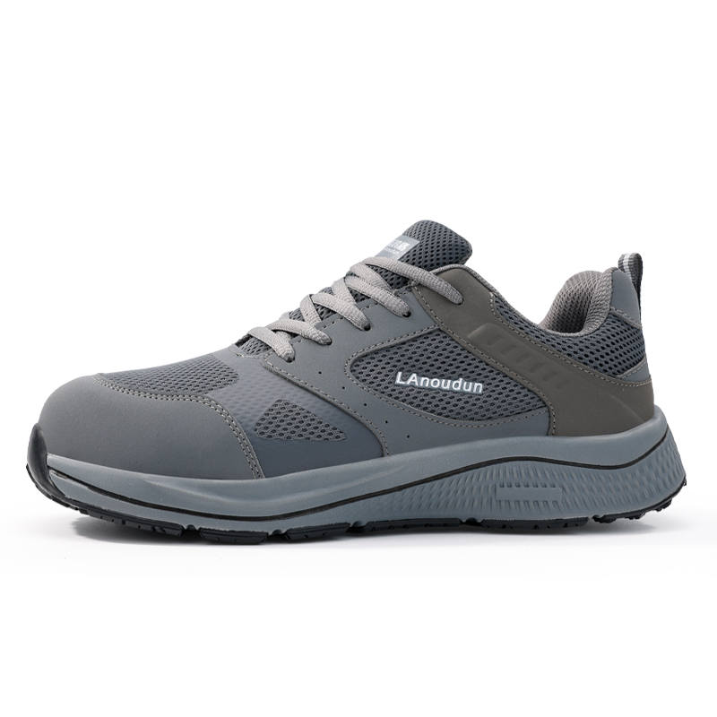 LANOUDUN Slip Resistant Coverage With Impact Resistance Low top Outdoor Shoes Men's Dark Gray