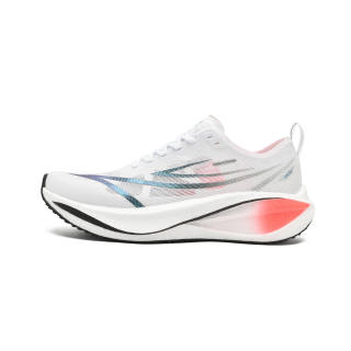 OAOU Low top Running Shoes Unisex White Peach Red