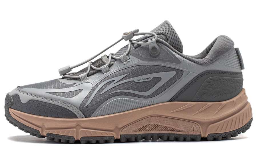 Li-Ning Li Ning Yi Jie Lite V2 Textile, Synthetic Leather, TPU Comfortable Slip Resistant Low top Running Shoes Men's Gray