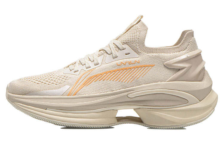 Li-Ning Li Ning WuShi 5S 1.0 Breathable Low top Running Shoes Women's Gray Apricot