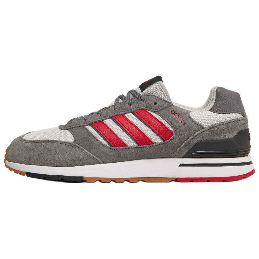 Adidas Adidas Run 80s Slip Resistant Abrasion Resistant Slip Resistant Abrasion Resistant Low top Running Shoes Men's Gray Red