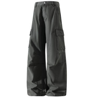 X1617 Casual Pants Unisex Moderate Straight Fit Pants