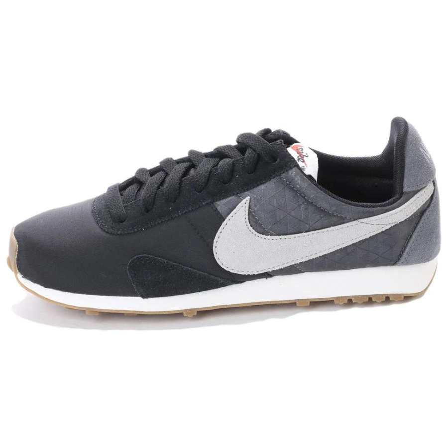 Nike Nike Pre Montreal Racer Leather Slip Resistant Abrasion Resistant Low top Running Shoes Women's Black Gray