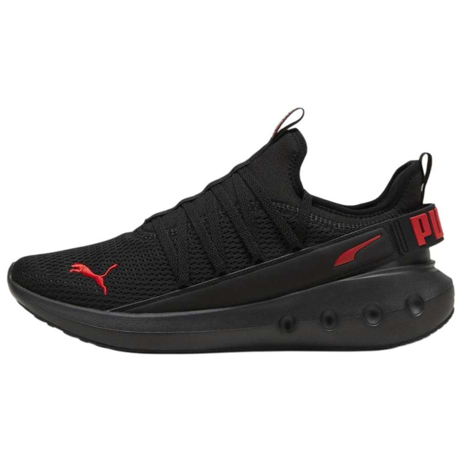 PUMA SOFTRIDE Carson Slip Resistant Abrasion Resistant Low top Casual City Commuting Running Shoes Unisex Black Red