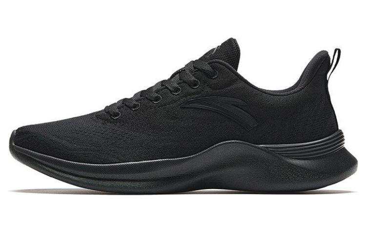 Anta Comfortable Abrasion Resistant Abrasion Resistant Low top Running Shoes Men's Black