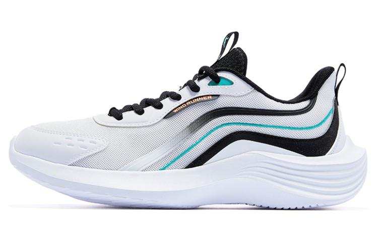 QIAODAN Light Cloud Low top Sprint Running Shoes Men's White Black
