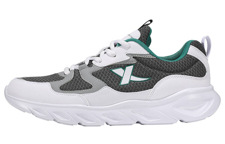 XTEP Low top Running Shoes Men's Running Shoes Men's White Gray Green White Gray Green