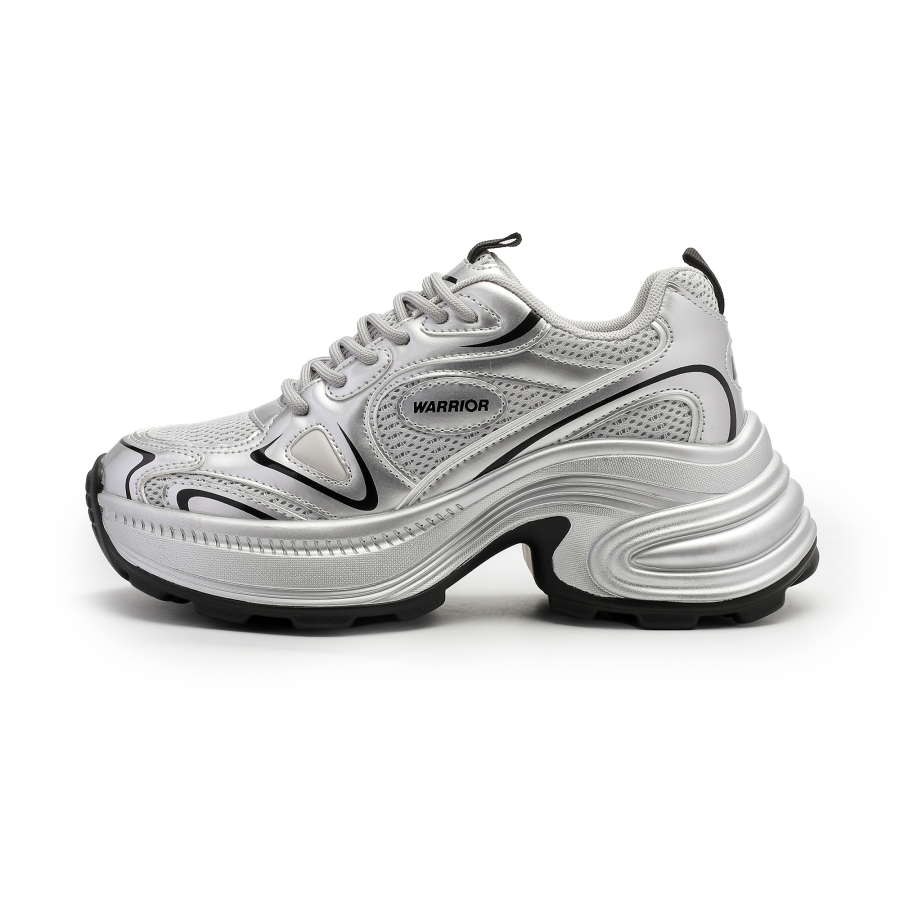 Warrior Height Increasing Abrasion Resistant Low top Chunky Sneakers Women's