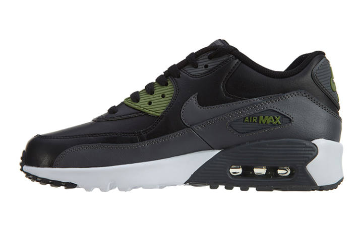 Nike Nike Air Max 90 Ltr Leather 'Black White Green' Gs