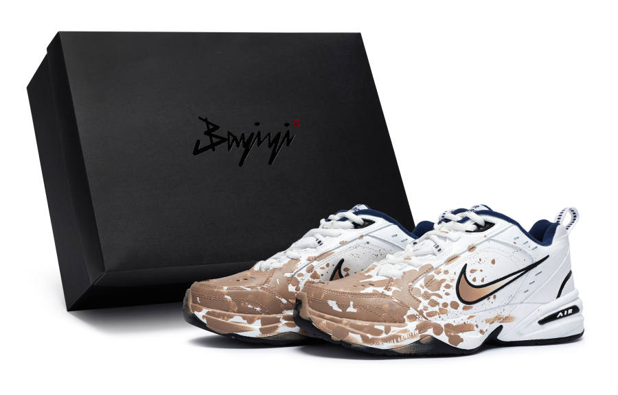 Nike Nike Air Monarch 4 Ink Heavy Color Brown Slip Resistant Abrasion Resistant Slip Resistant Abrasion Resistant Low top