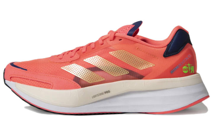 Adidas Adidas Adizero Boston 10 Comfortable Slip Resistant, Abrasion Resistant, Breathable Low top Running Shoes Women's