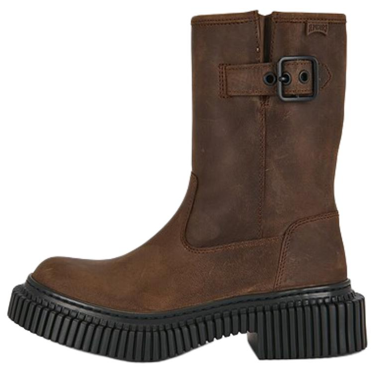 CAMPER Pi Berlin Nubuck Ankle Boots 3.3cm Women's Dark Brown