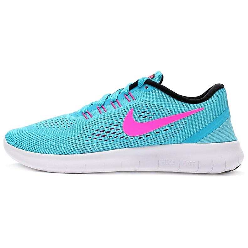 Nike Nike Free RN Slip Resistant, Abrasion Resistant, Breathable Low top Running Shoes Women's Blue