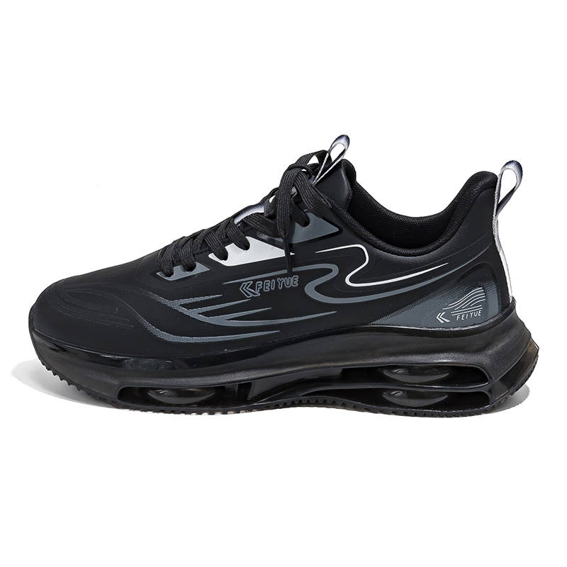 FEIYUE Lightweight Low-top Running Shoes Men's Black