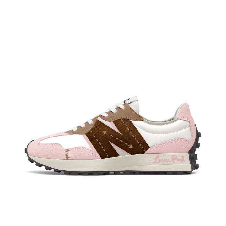 New Balance New Balance NB 327 Cushioning Abrasion Resistant Coverage Support Thermal Low top Running Shoes Unisex Pink