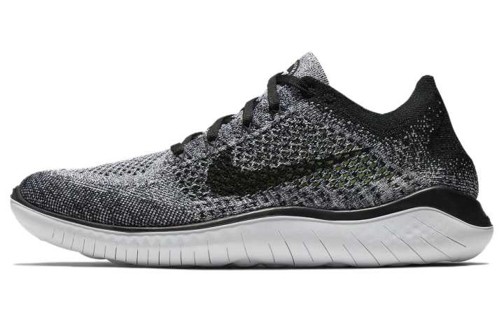 Nike Nike Free Rn Flyknit 2018 Black White Ombre