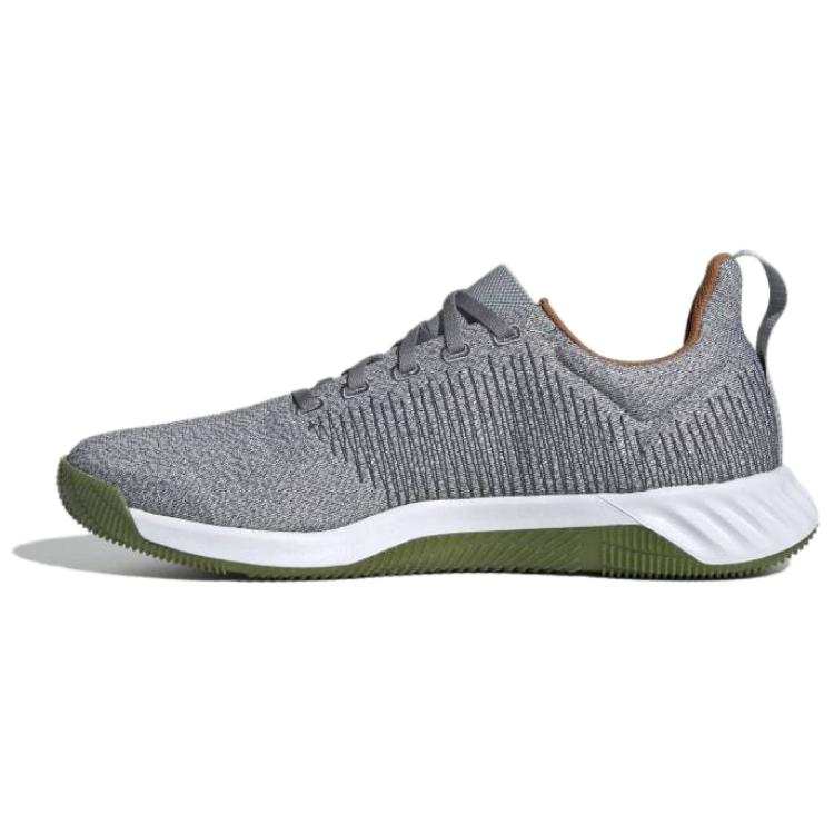 Adidas Adidas Solar LT Comfortable Fabric Slip Resistant And Breathable Low top Running Shoes Men's Gray Green
