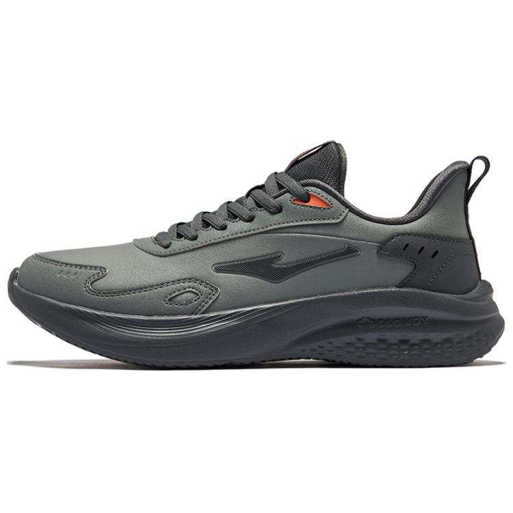 Erke Treat Yourself Cushioning Slip Resistant Low top Running Shoes Men's Steel Gray Carbon Gray