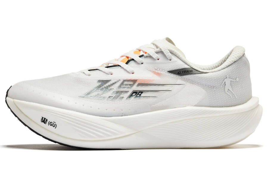 QIAODAN F\PB3.0 Slip Resistant, Breathable, And Resilient Low top Marathon Running Shoes Men's Black White