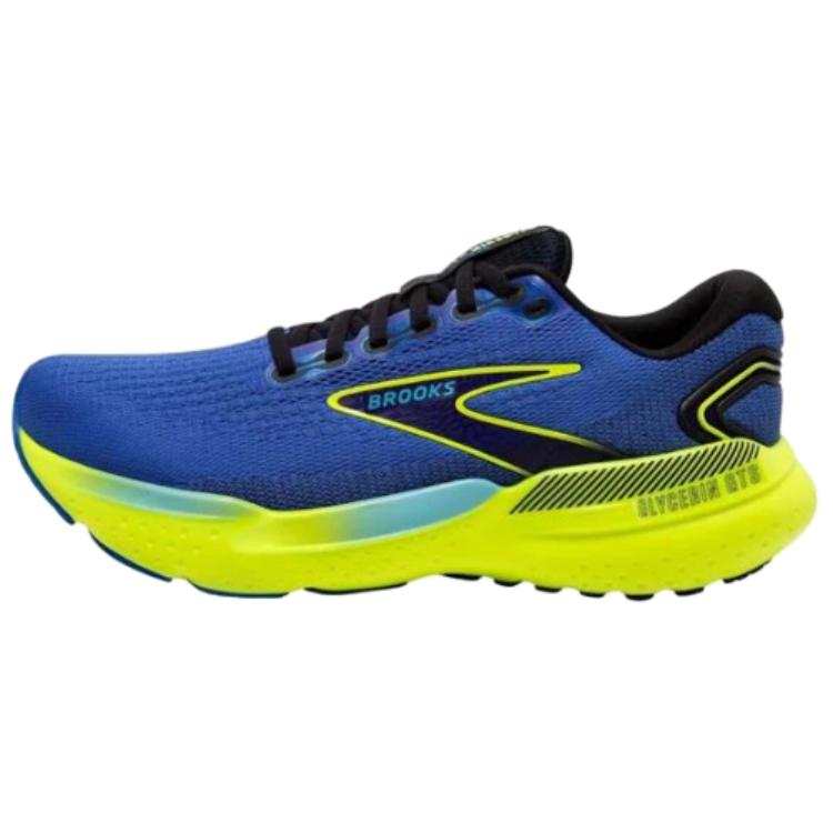Brooks Glycerin GTS Comfortable Slip Resistant Slip Resistant Low top Running Shoes Men's Blue Yellow